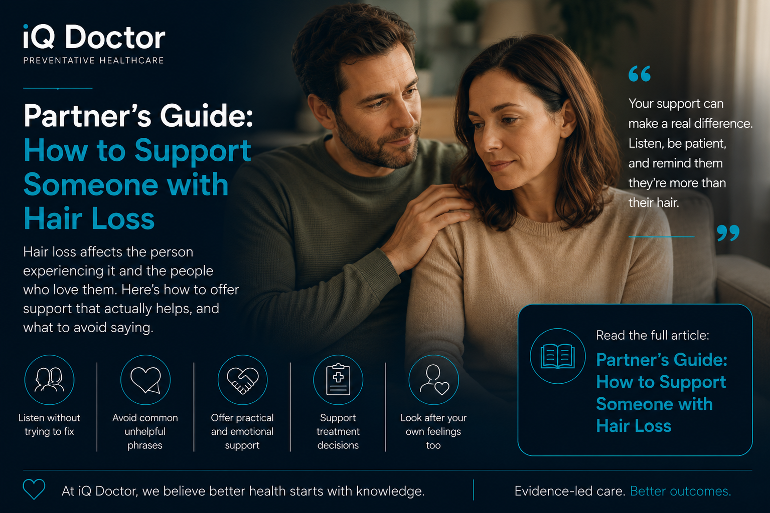 Partner's guide: how to support someone with hair loss